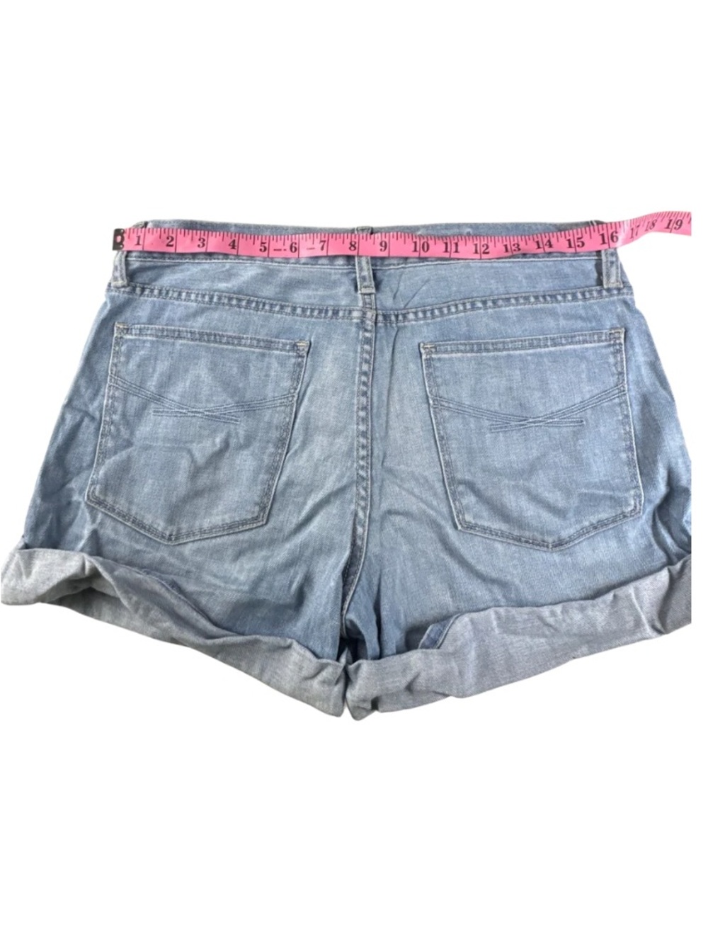 Gap Jeans Light Blue Denim Roll-Cuff Women's Shorts Size 27/4 - Picture 7 of 9